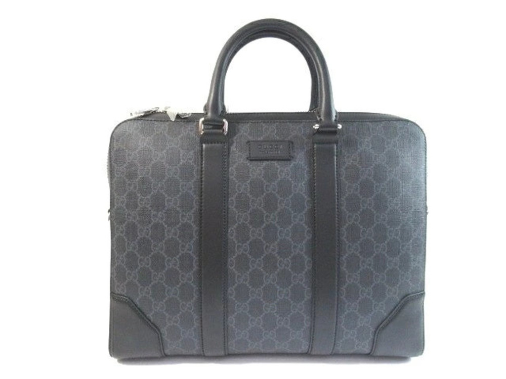 Gucci Business Bag GG Supreme Black Gray